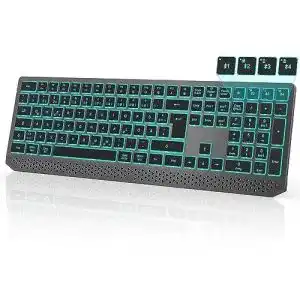 Seenda tastatur seenda tastatur kabellos beleuchtet multi device