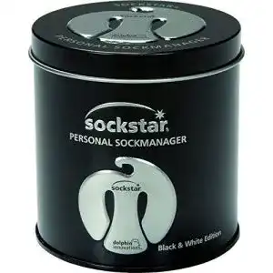 Sockenklammer sockstar sockenclips premium gift box 20 stck
