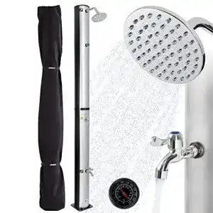 Solardusche arebos 37 liter 199 cm inklusive abdeckhaube