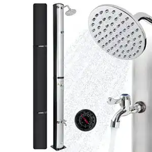 Solardusche arebos 40 liter 220cm inklusive abdeckhaube