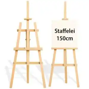 Staffelei amazinggirl holz gross leinwand staender 150 cm