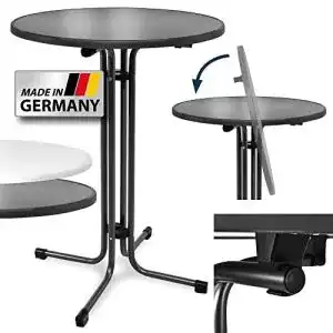 Stehtisch beautissu klappbar 80 cm sylt outdoor hoehenverstellbar