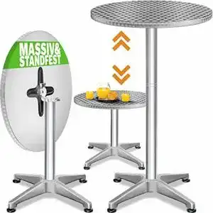 Stehtisch casaria 2in1 klappbar hoehenverstellbar 70 115 cm