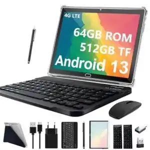 Tablet mit tastatur android feonal 2025 tablet 10 zoll