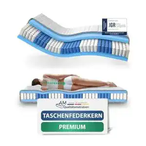 Taschenfederkernmatratze 180 x 200 am qualitaetsmatratzen 1