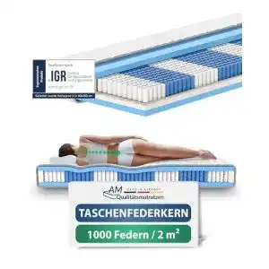 Taschenfederkernmatratze 180 x 200 am qualitaetsmatratzen 2