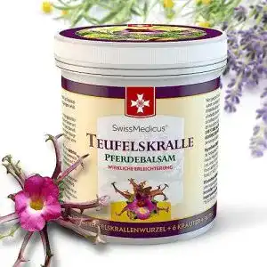 Teufelskralle salbe swissmedicus pferdebalsam massage gel