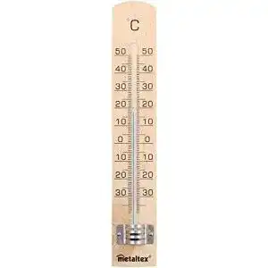Thermometer analog metaltex 298005 innenthermometer braun