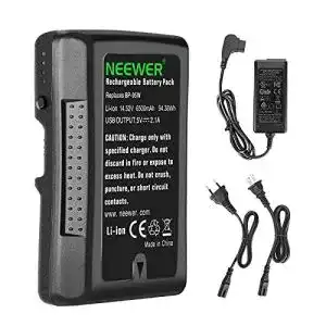V mount akku neewer 95 wh 6600 mah v mount v lock akku