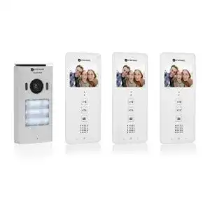 Video tuersprechanlage 3 familienhaus smartwares dic 22132
