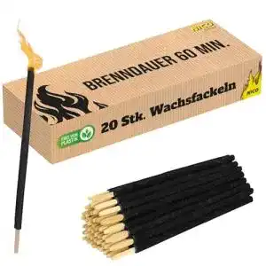 Wachsfackel nico feuerwerk nico europe 20 stueck
