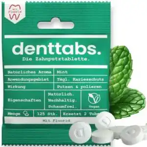 Zahnputztabletten denttabs die vollwertige alternative