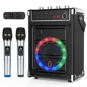Auna karaoke anlage jyx mit 2 uhf funkmikrofonen