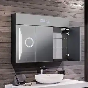 Bad spiegelschrank mit beleuchtung artforma spiegelschrank led