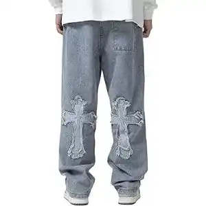 Baggy jeans sawmew herren hip hop baggy jeans fashion print