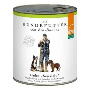 Bio nassfutter hund defu huntter 6 x 820 g bio huhn sensitiv