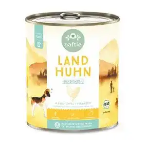 Bio nassfutter hund naftie bio hundefutter land huhn premium
