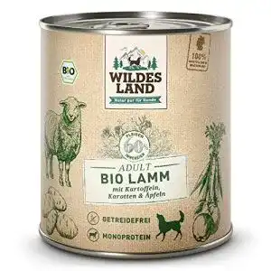 Bio nassfutter hund wildes land nassfutter bio lamm