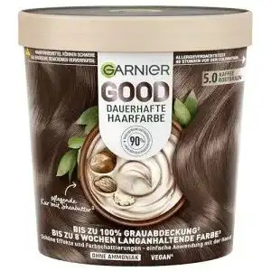 Braune haarfarbe garnier good dauerhafte haarfarbe 5 0 kaffee