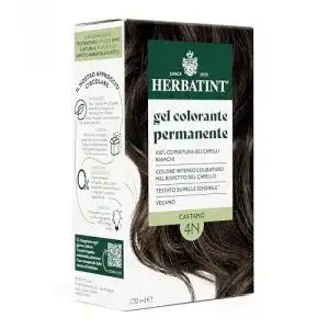 Braune haarfarbe herbatint permanente haarfarbe 4n braun