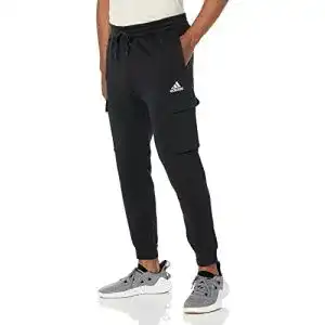 Cargohose herren adidas mens essentials fleece regular tapered