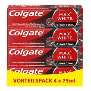 Colgate zahnpasta colgate max white charcoal 4x75ml