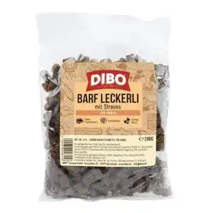 Dibo hundefutter dibo barf leckerli mit strauss zur belohnung