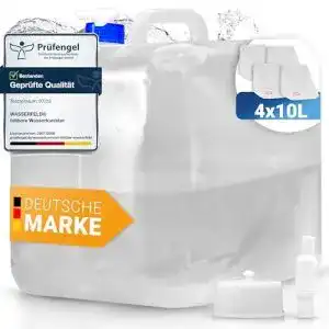 Faltkanister wasserfeld 4x10l wasserkanister faltbar