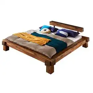 Futonbett sam balkenbett 160x200 cm casa natur holzbett