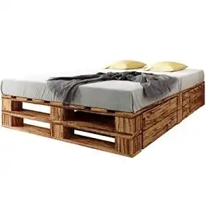 Futonbett sunnypillow palettenbett m2 aus holz 140 x 200 cm