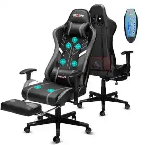 Gaming stuhl mit fussstuetze douxlife gaming stuhl