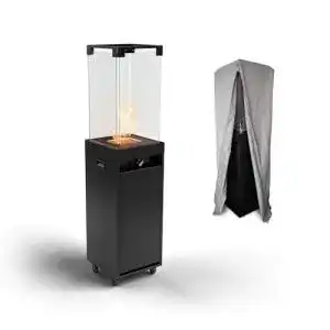 Gaskamin outdoor planika faro terrassenheizer gas schwarz