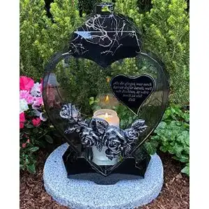 Grablaterne yeahitch garten paradies handmade laterne herz