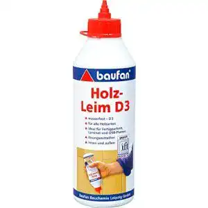 Holzleim baufan d3 fuer wasserfeste verleimung 500g holzkleber