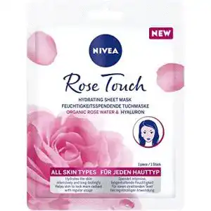 Hyaluron tuchmaske nivea rose touch feuchtigkeitsspendende