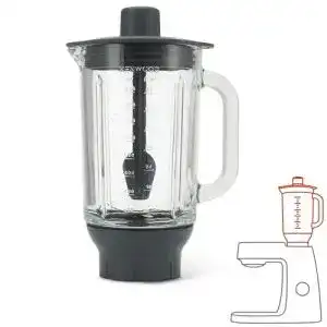 Kenwood zubehoer kenwood thermoresist glas mixaufsatz