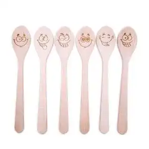 Kochloeffel holz jowe kochloeffel set aus holz 6 stk