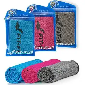 Kuehlendes handtuch fit flip kuehltuch 3er set fitness und sport