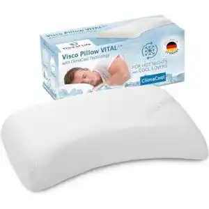 Kuehlendes kopfkissen third of life vitalice hoehenverstellbares