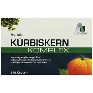 Kuerbiskern kapseln avitale kuerbiskern komplex kapseln 140 stueck