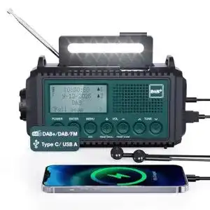 Kurbelradio mesqool dab dab ukw mit 5000mah akku