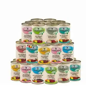 Landfleisch hundefutter landfleisch 20 x 400 g pur dosen