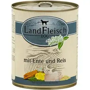 Landfleisch hundefutter landfleisch pur ente reis