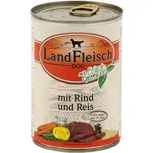 Landfleisch hundefutter landfleisch pur rind reis extra mager