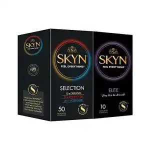 Latexfreie kondome skyn selection sortenbox set 50 stueck