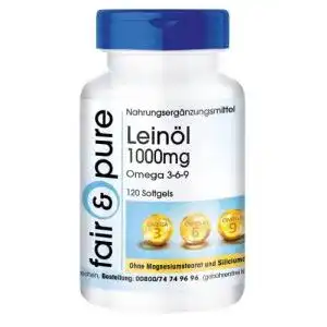 Leinoel kapseln fair pure leinoel 1000 mg 120 softgels