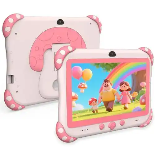 Lerntablet ascrecem Kinder Tablet mit 7 Zoll Display und Android