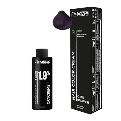 Femmas Haarfarbe Set Violet – Lila Haarfarbe mit Oxycreme