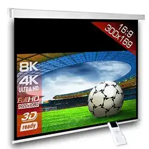 Motorleinwand alphavision slenderline 300 x 169cm 1 2 gain