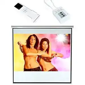 Motorleinwand melko leinwand elektrisch fuer beamer heimkino